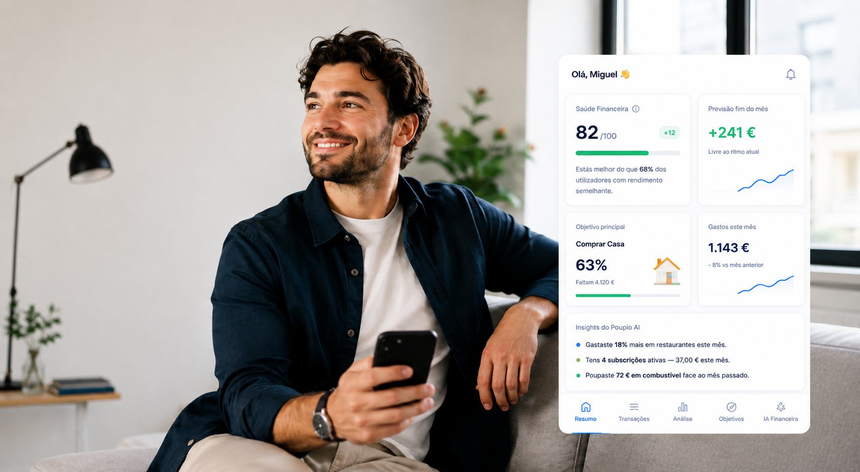 Dashboard Poupio