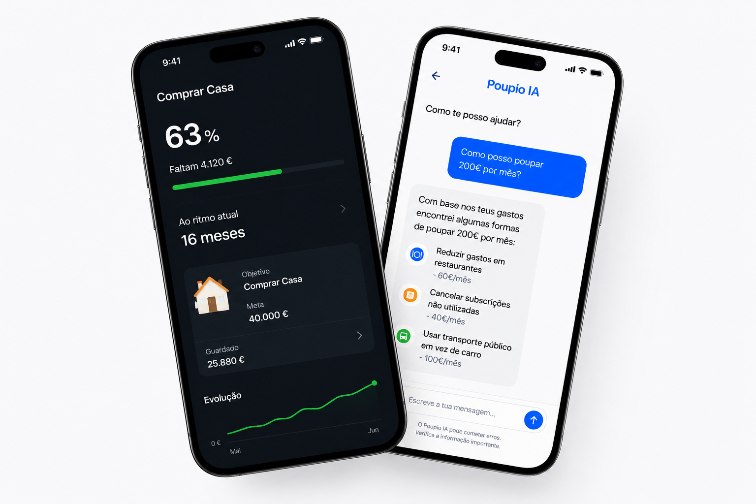 Poupio na app